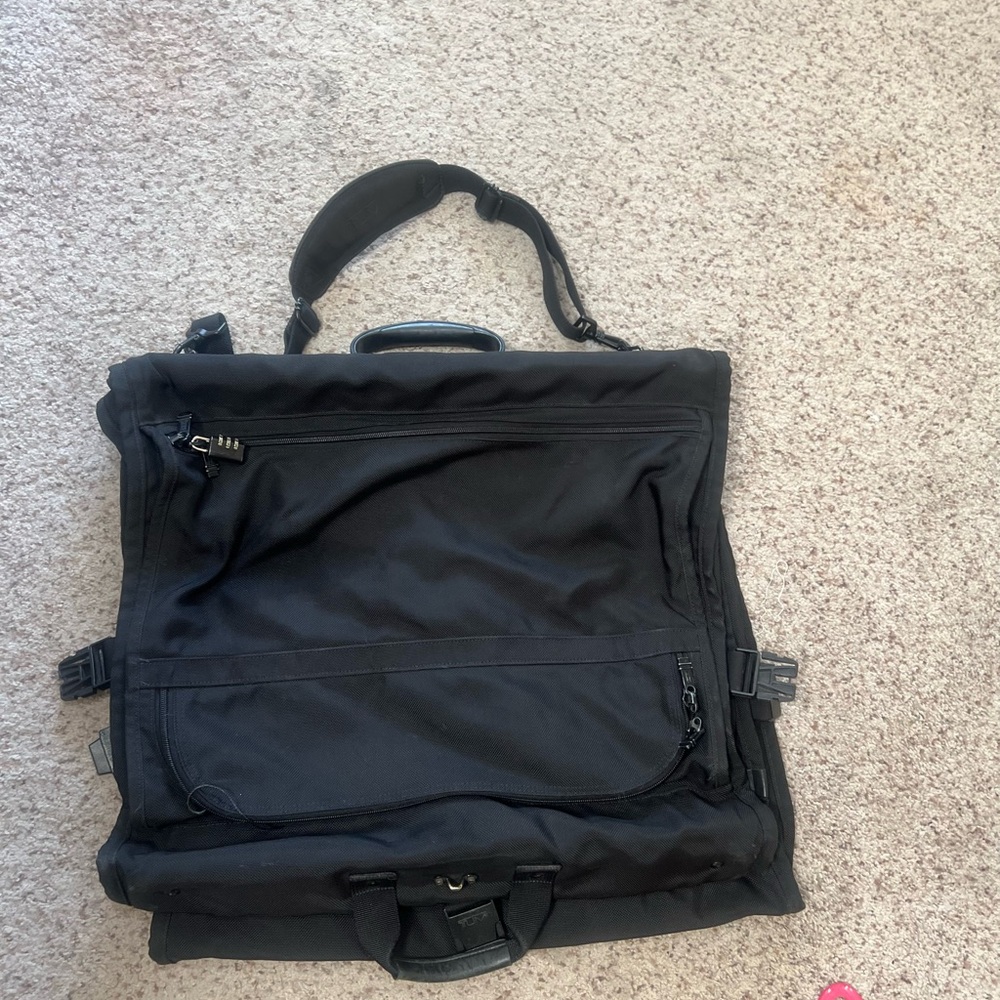 TUMI ALPHA BI FOLD GARMENT BAG BUSINESS CARRY ON BALLISTIC NYLON LUGGAGE - Picture 4 of 11